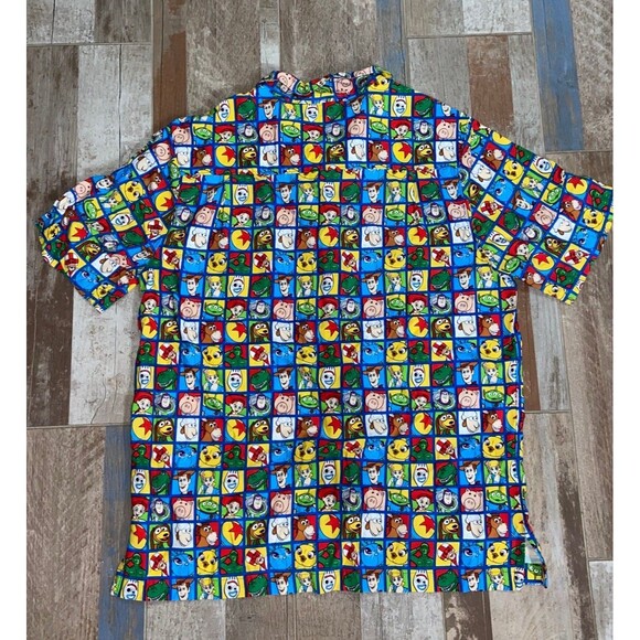 Disney Parks Toy Story 4 Men's Button Down Camp Hawaiian Shirt Large - Picture 7 of 9